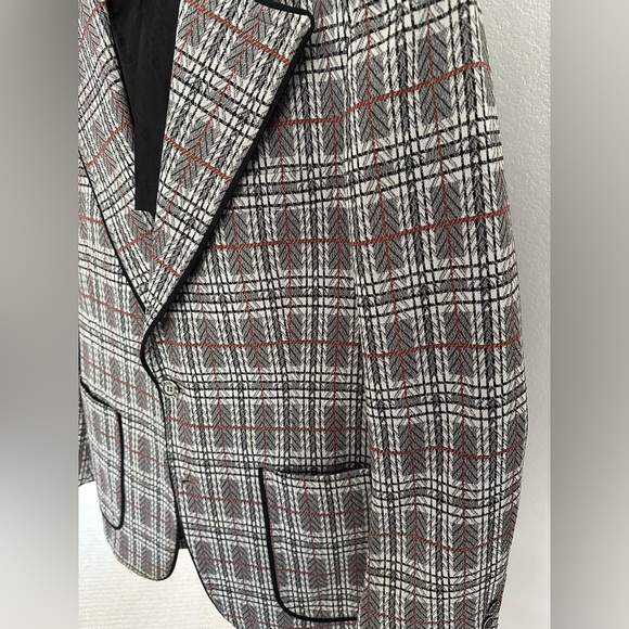 VTG Plaid Blazer, size medium - Picture 3 of 16